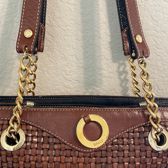 AUTHENTIC BALLY LEATHER BAG - Picture 4 of 10